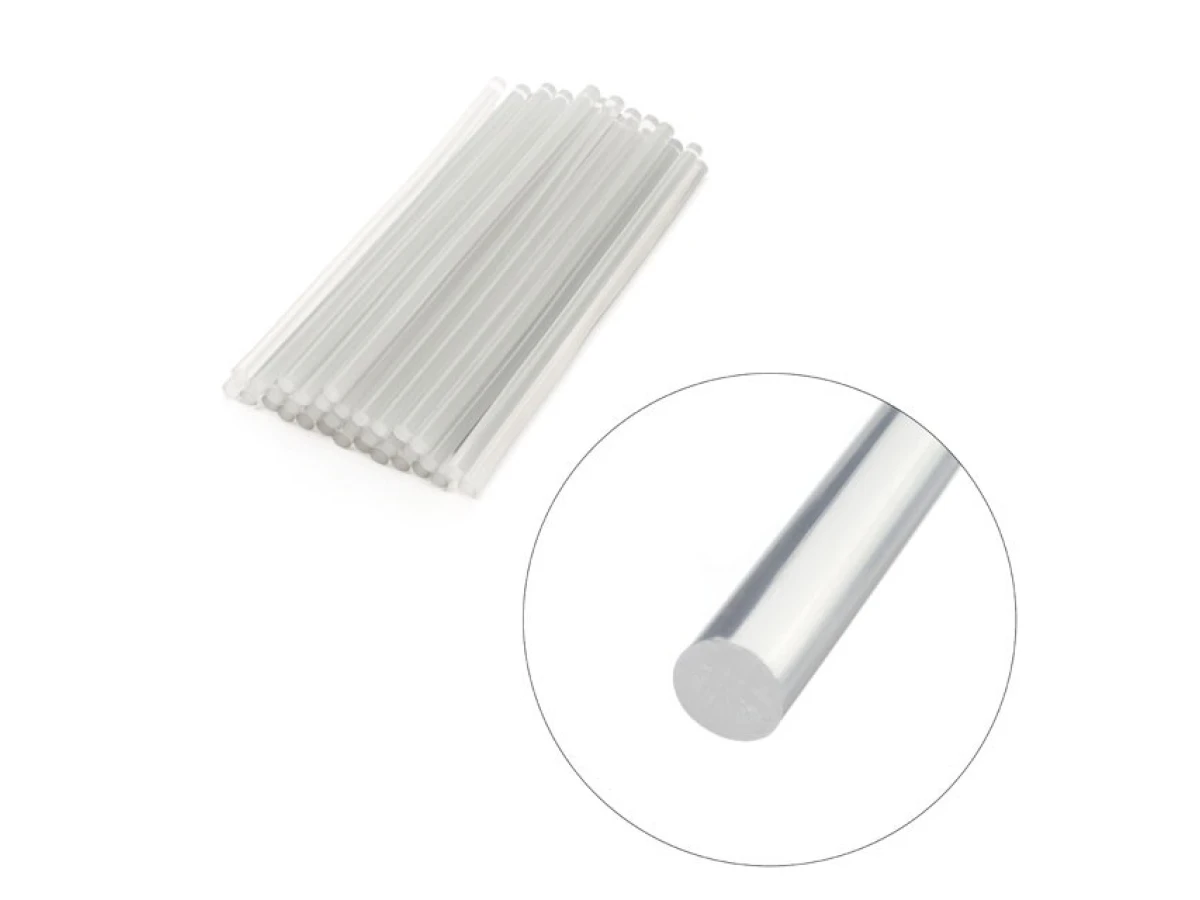 Комплект стрижнів клейових прозорих 11,2 мм * 300 мм, уп. 1 кг INTERTOOL RT-1026 