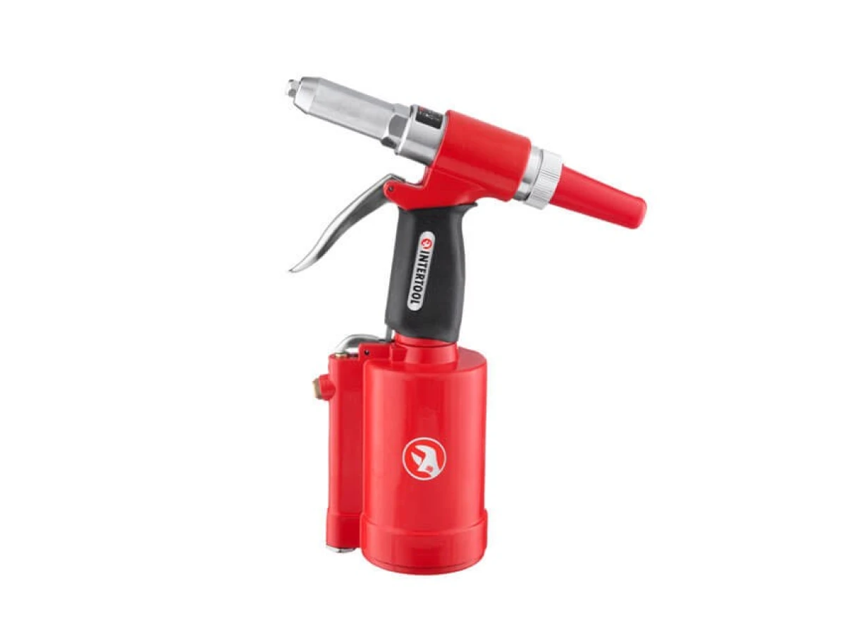 Пістолет заклепувальний пневматичний у кейсі з аксесуарами INTERTOOL PT-1304 