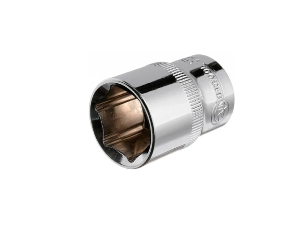 Головка шестигранна 1/2" 20*38 мм CrV INTERTOOL ET-0020 