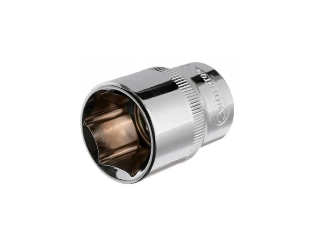 Головка шестигранна 1/2" 22*38 мм CrV INTERTOOL ET-0022 
