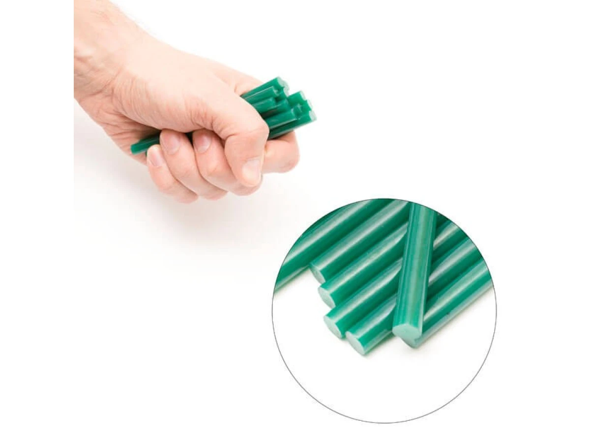 Комплект стрижнів клейових зелених 7,4 мм * 100 мм, 12 шт. INTERTOOL RT-1058 