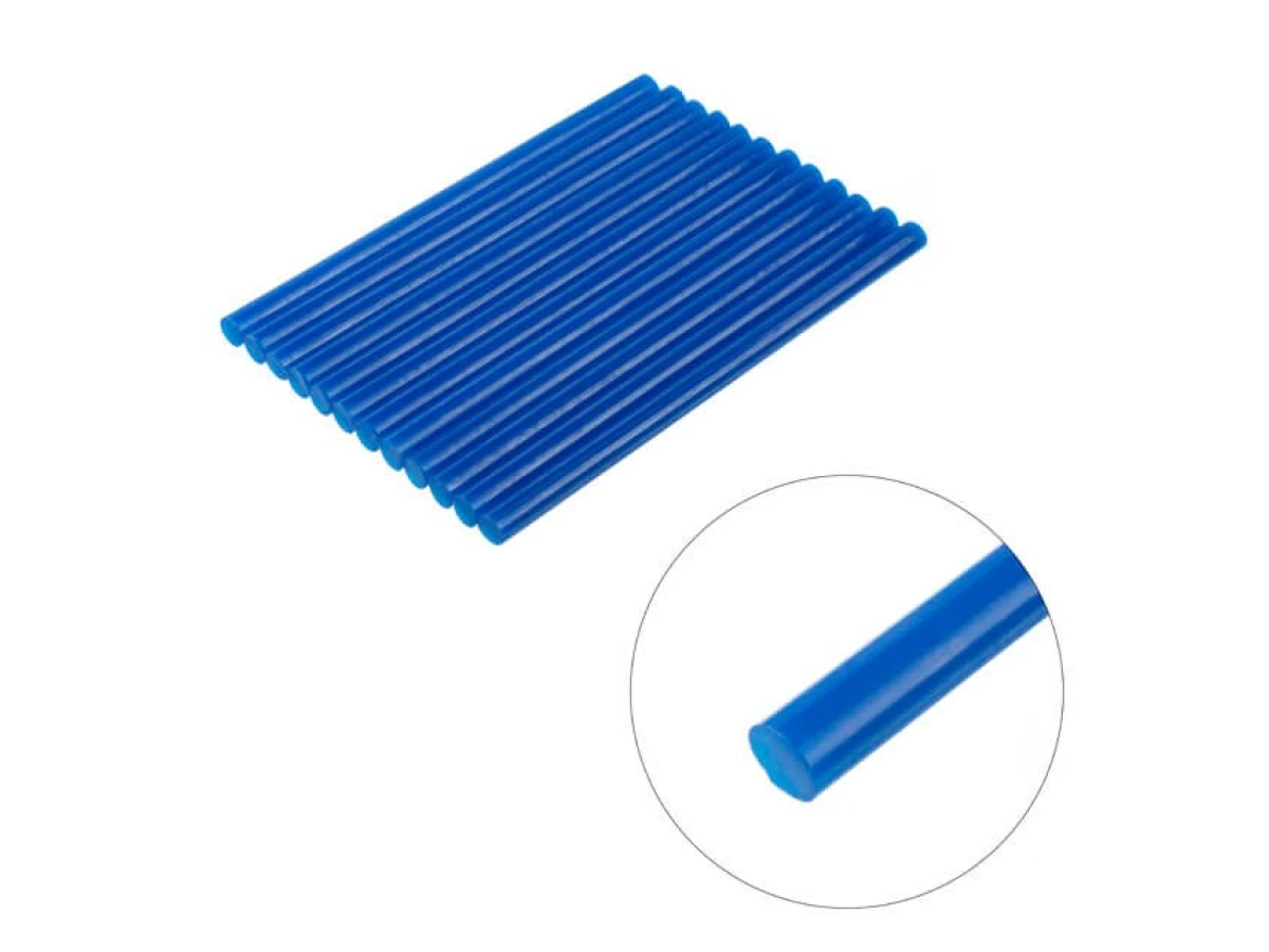 Комплект стрижнів клейових блакитних 11,2 мм * 200 мм, 12 шт. INTERTOOL RT-1053 