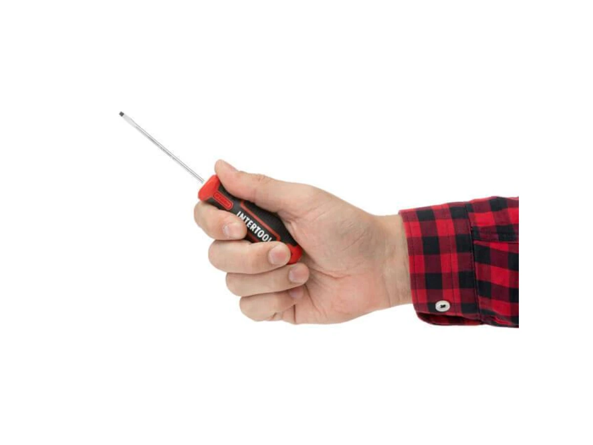 Отвертка шлицевая SL3.0*75 мм, S2, STORM INTERTOOL VT-3401 