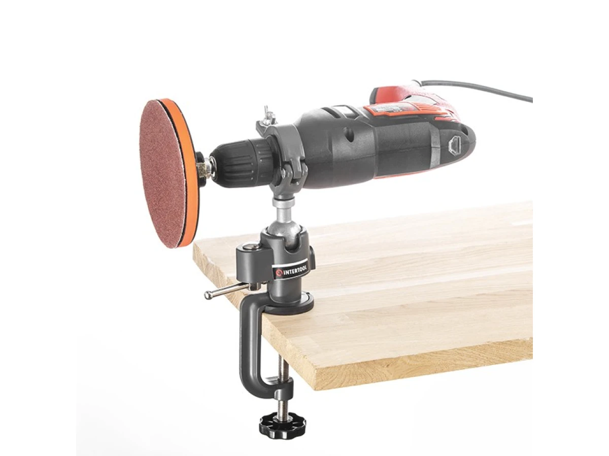 Тримач для дриля універсальний, шарнірний 360 градусів INTERTOOL HT-0091 