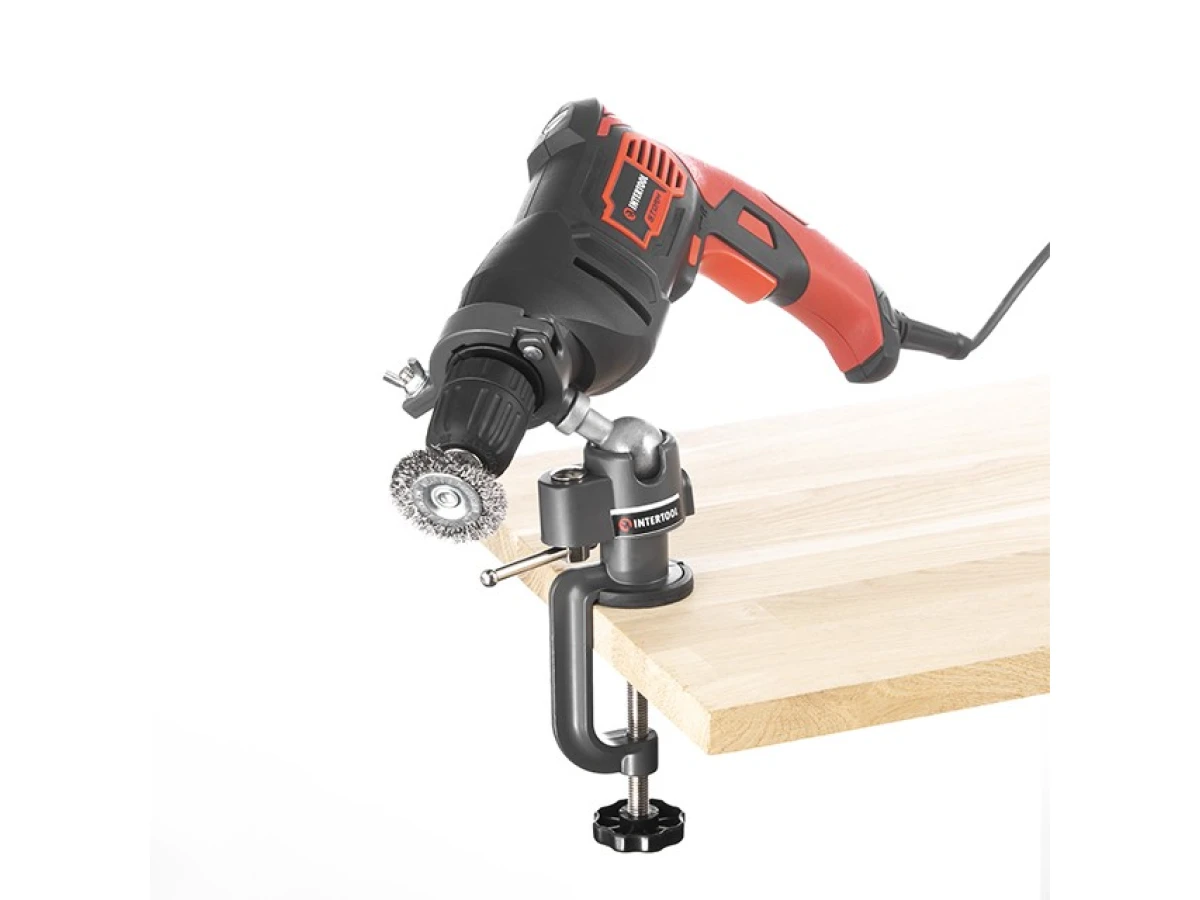 Тримач для дриля універсальний, шарнірний 360 градусів INTERTOOL HT-0091 