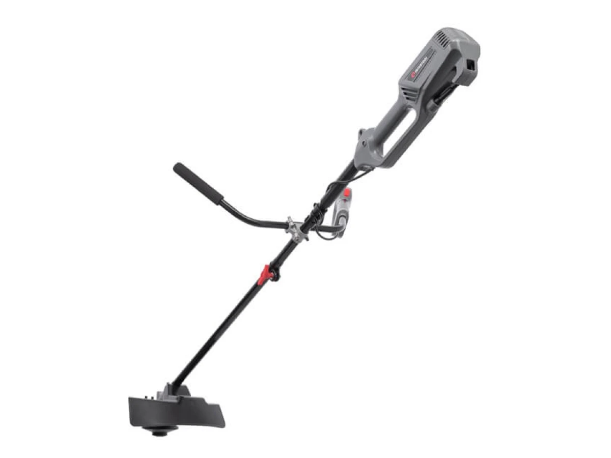 Триммер электрический, 1200 Вт, 230 В, ~50 Гц, 7500 об/мин, плавный пуск, диаметр вращения диска/лески 255/380 мм, катушка + 3-х зубчатый нож INTERTOOL DT-2246 