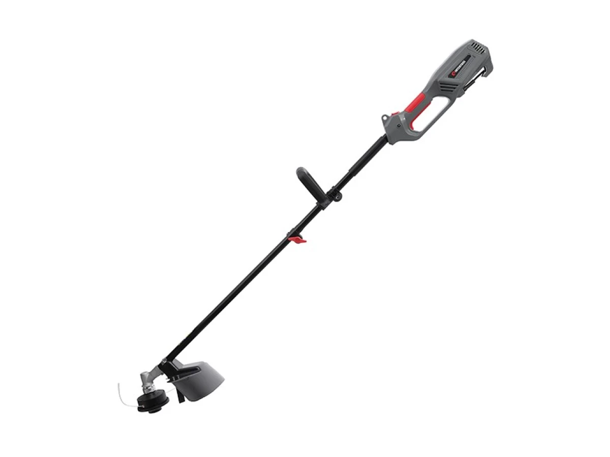 Триммер электрический, 1200 Вт, 230 В, ~50 Гц, 7000 об/мин, плавный пуск, диаметр вращения диска/лески 255/380 мм, катушка + 3-х зубчатый нож INTERTOOL DT-2247 