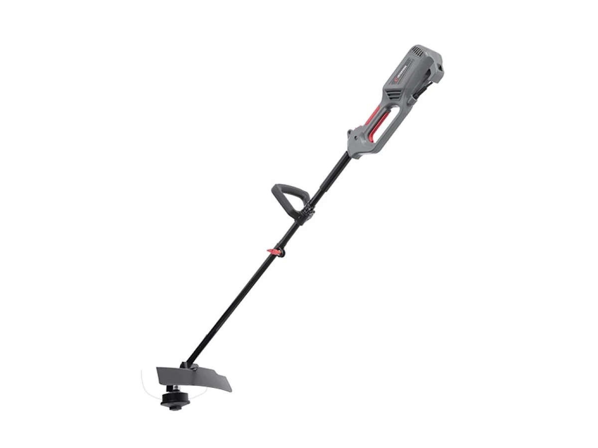 Триммер электрический, 1200 Вт, 230 В, ~50 Гц, 7000 об/мин, плавный пуск, диаметр вращения диска/лески 255/380 мм, катушка + 3-х зубчатый нож INTERTOOL DT-2247 