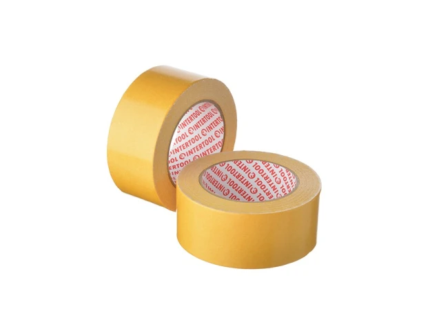 Скотч двосторонній 50мм * 25м на тканинній основі INTERTOOL KT-0963 