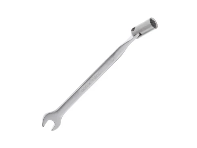 Ключ ріжково-накидний шарнірний 9 мм, CrV, покриття сатин-хром INTERTOOL XT-1409