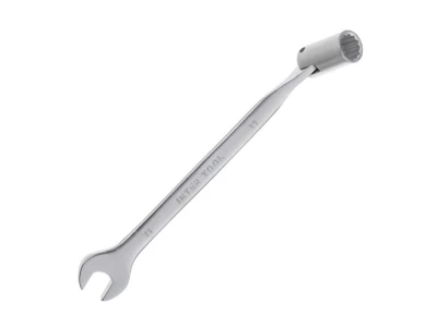 Ключ ріжково-накидний шарнірний 11 мм, CrV, покриття сатин-хром INTERTOOL XT-1411