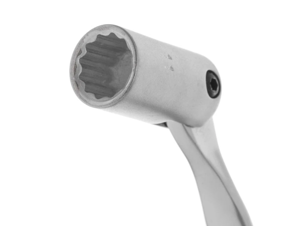 Ключ ріжково-накидний шарнірний 11 мм, CrV, покриття сатин-хром INTERTOOL XT-1411 