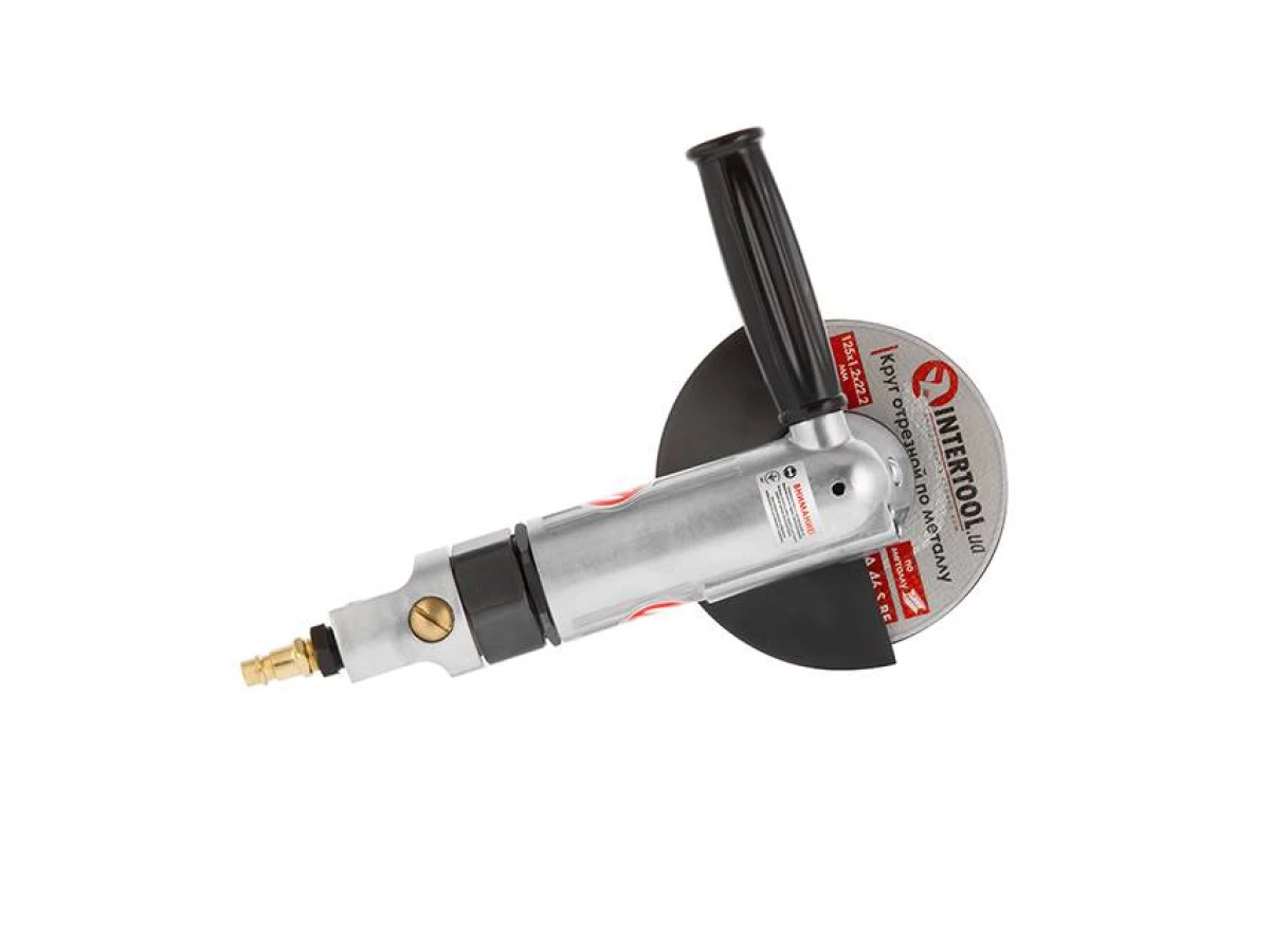 Шліфмашина кутова пневматична 115 мм INTERTOOL PT-1201 