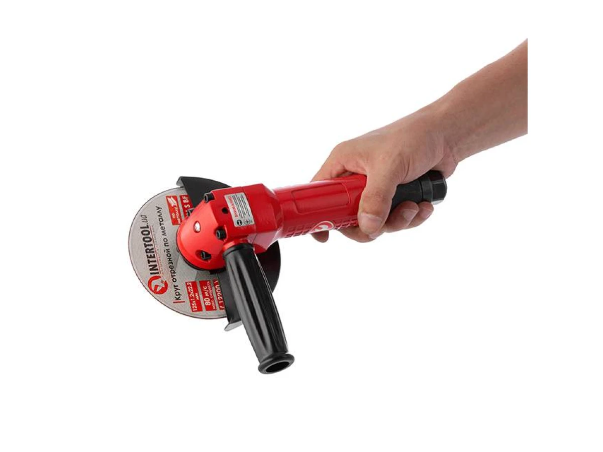 Шліфмашина кутова пневматична 125 мм INTERTOOL PT-1202 