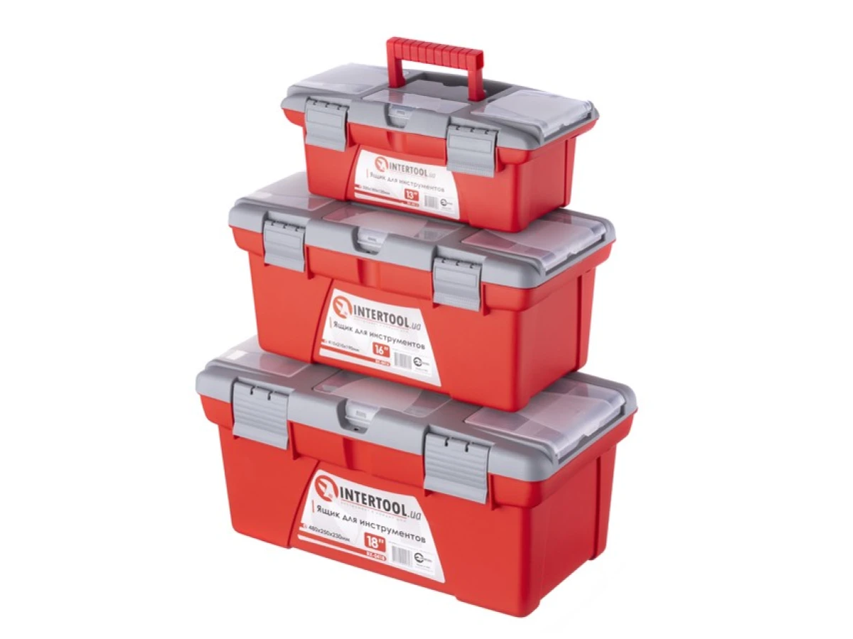 Комплект ящиків для інструменту, 3 од. INTERTOOL BX-0403 