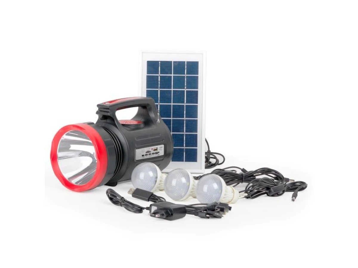 Ліхтар акумуляторний 1 LED 5 W + 22 SMD INTERTOOL LB-0104 