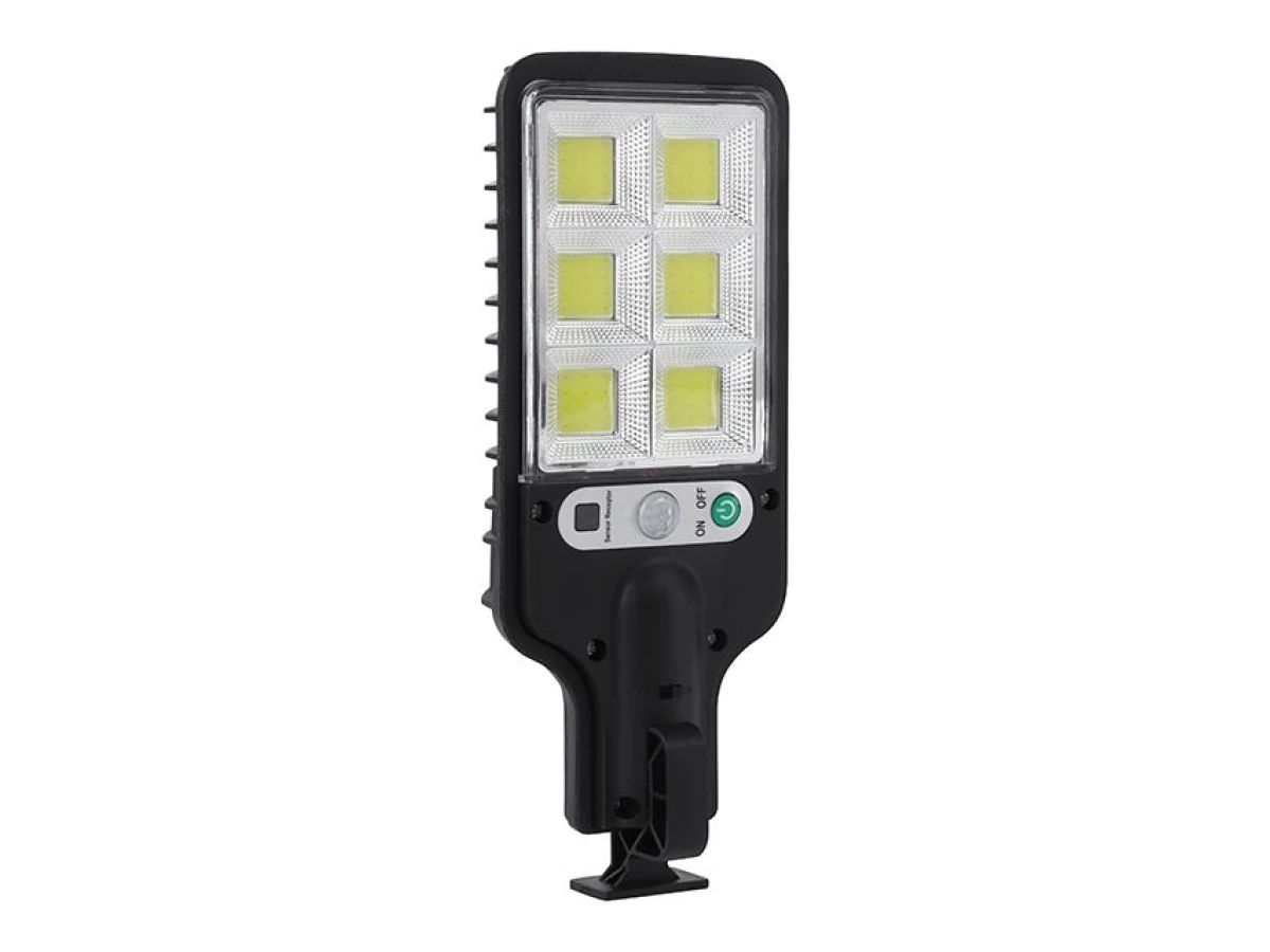 Світильник акумуляторний настінний 6COB, вуличний, сонячна панель, датчик руху, ДК INTERTOOL LB-0115 