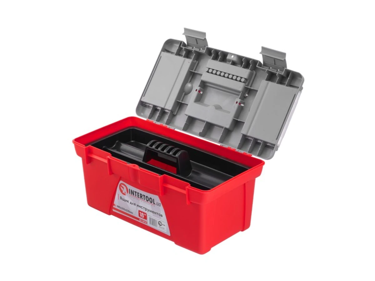 Ящик для інструментів 18" 480*250*230 мм INTERTOOL BX-0418 