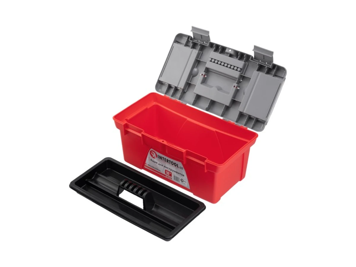 Ящик для інструментів 18" 480*250*230 мм INTERTOOL BX-0418 