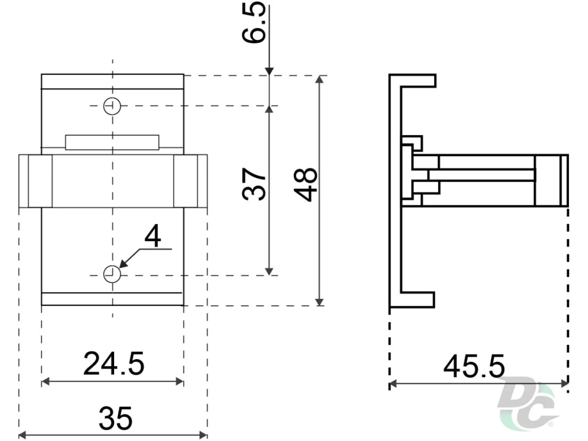Кліпса до ніжки кухонної пластик ДС СтандартЛайн 