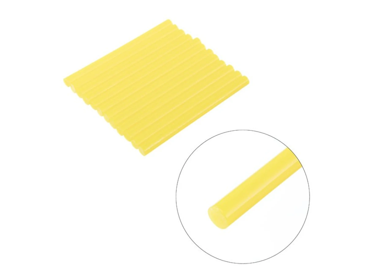 Комплект стрижнів клейових жовтих 7,4 мм * 100 мм, 12 шт. INTERTOOL RT-1050 