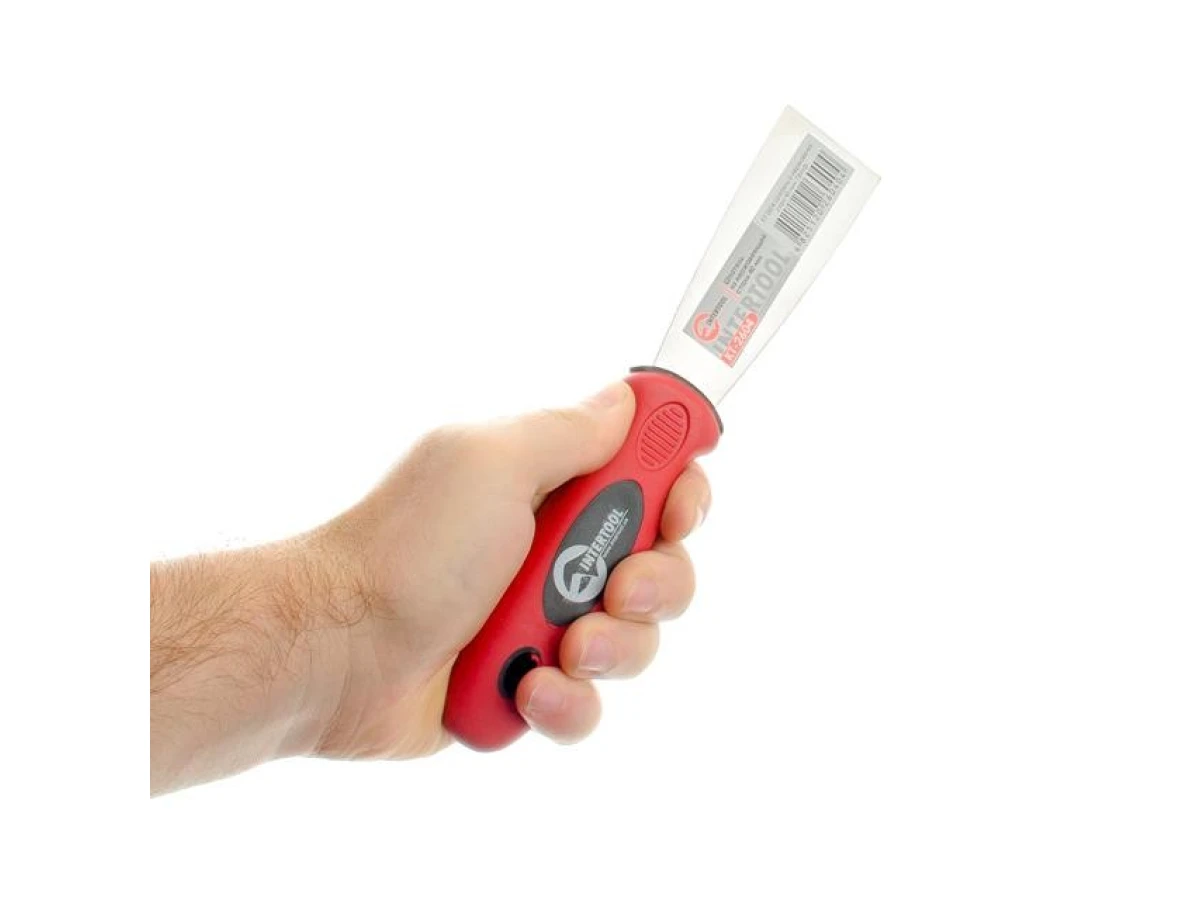 Шпатель из нержавеющей стали 40 мм Проф INTERTOOL KT-2604 