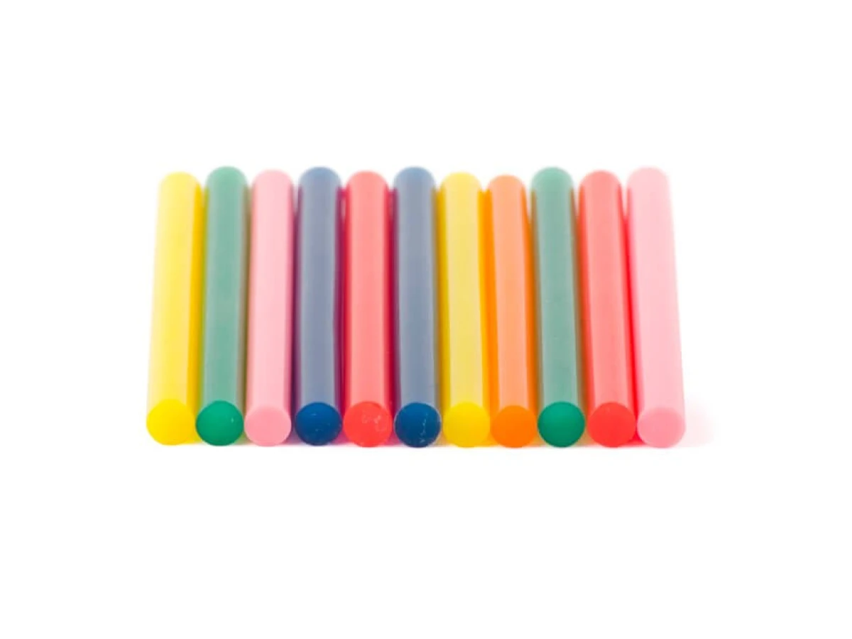 Комплект стрижнів клейових кольорових 11,2 мм * 100 мм, 12 шт INTERTOOL RT-1027 