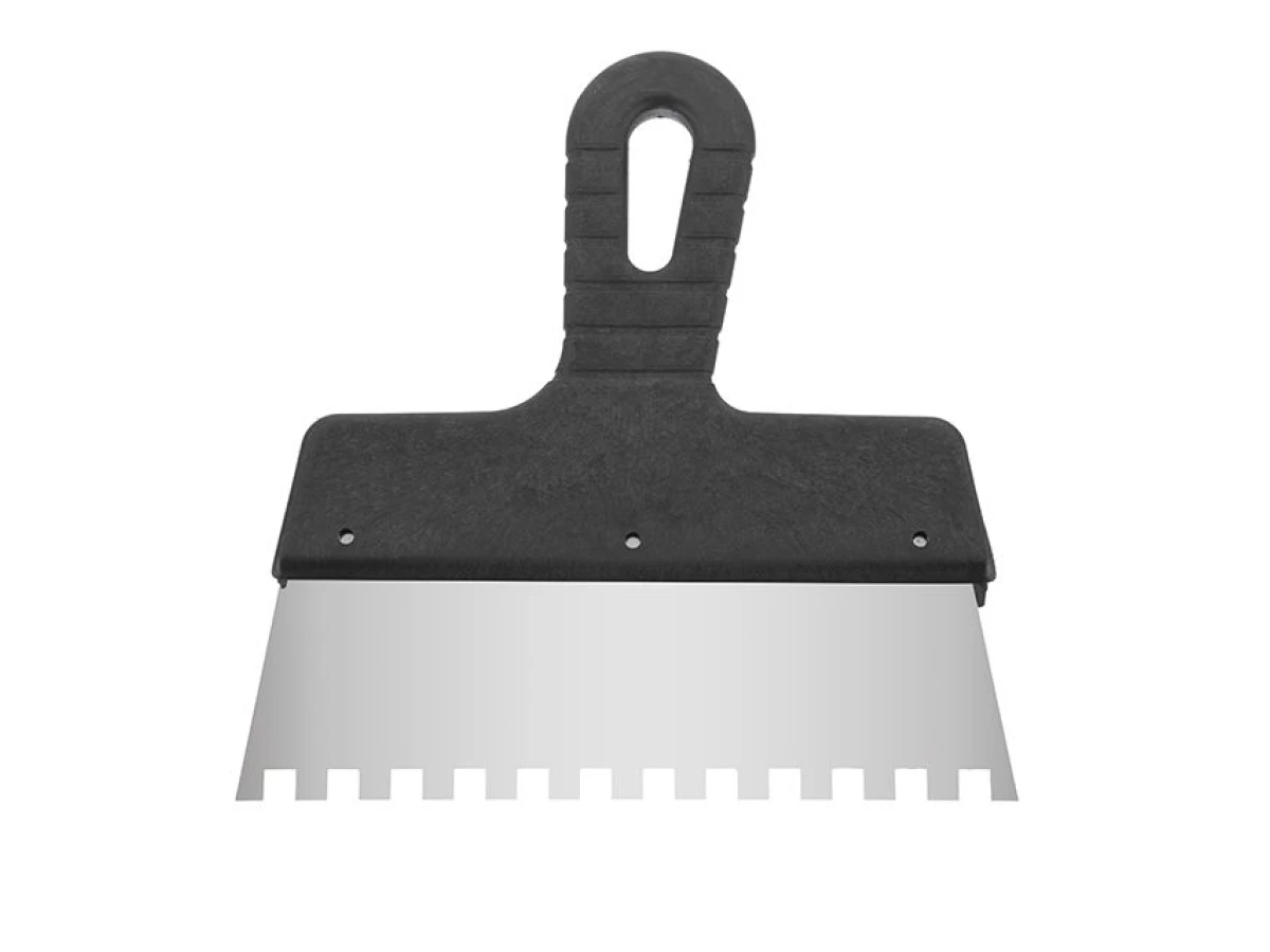 Шпатель из нержавеющей стали 200мм с зубом 8x8мм INTERTOOL KT-2208 