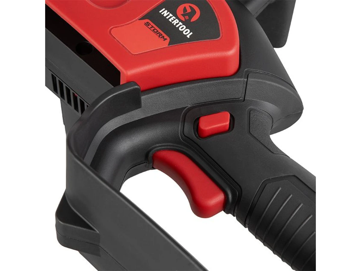 Мини-пила цепная аккумуляторная с бесщеточным двигателем 20 В, шина 20 см, 7.5 м/с, без ЗУ и АКБ, STORM INTERTOOL WT-9210 