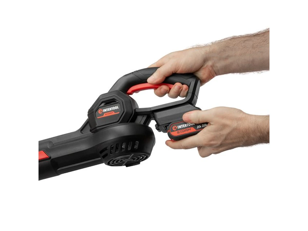 Воздуходувка аккумуляторная 20 В, воздушный поток 144 км/ч, без ЗУ и АКБ, STORM INTERTOOL WT-9114 