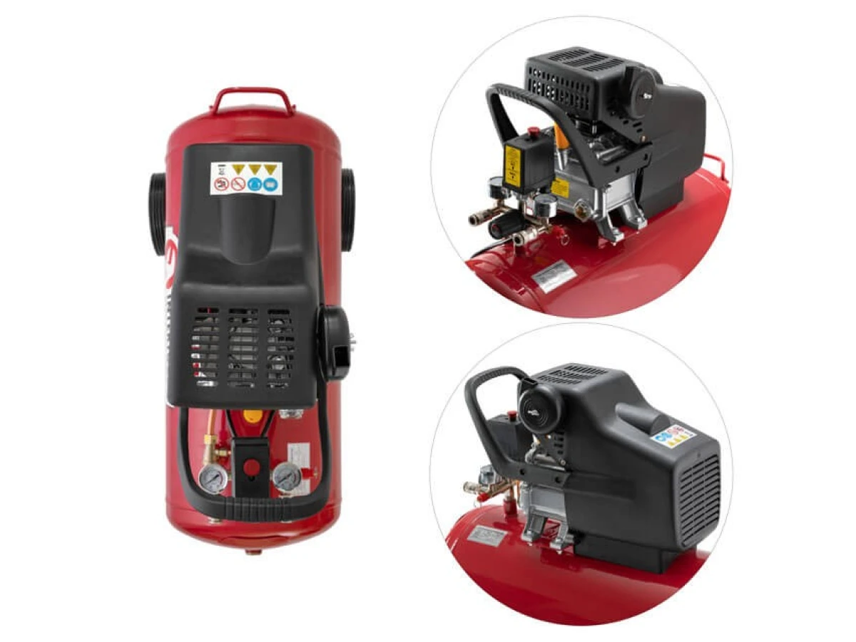 Компресор 50 л, 1500 Вт, 220 В, 8 aтм, 206 л/хв. INTERTOOL PT-0003 