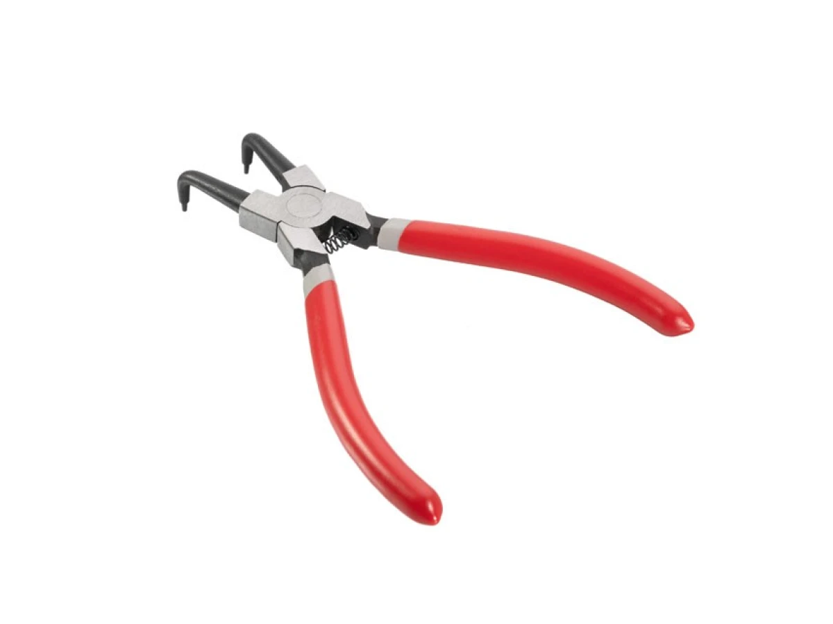 Щипці для зняття та установки стопорных кілець 150 мм, вигнуті на стиск INTERTOOL HT-7006 