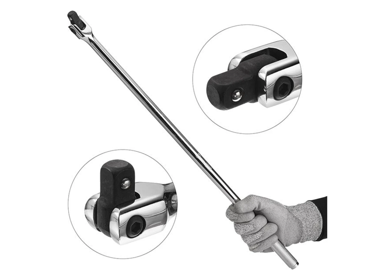 Вороток с шарниром 1/2", 600 мм, Хром-Ванадий INTERTOOL ET-1035 