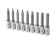 Набір біт TORX 1/2" T20-T60, 100 мм, S2, STORM INTERTOOL ET-8401 