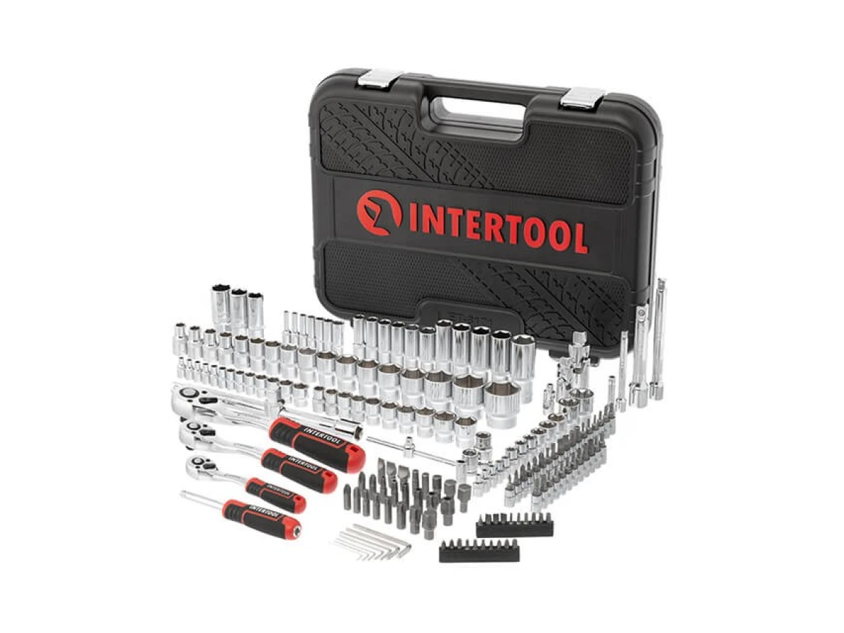 Набір інструментів 1/2" & 3/8" & 1/4", 171 од., Cr-V STORM INTERTOOL ET-8171 