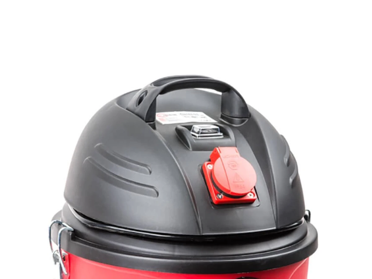 Пилосос будівельний 20 л, 1400 Вт, сухе та вологе прибирання, багаторазовий складаний фільтр, фільтр-пакет INTERTOOL DT-1020 