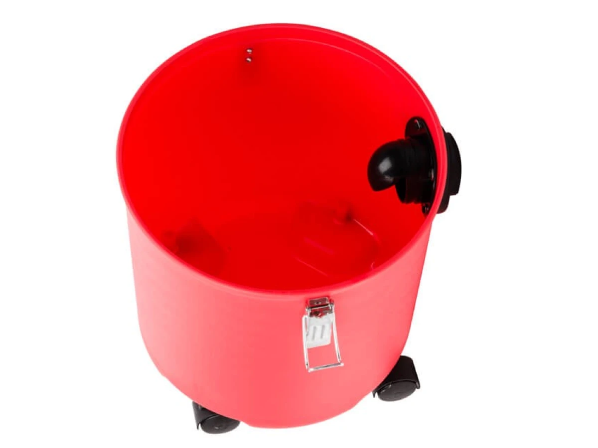 Пилосос будівельний 20 л, 1400 Вт, сухе та вологе прибирання, багаторазовий складаний фільтр, фільтр-пакет INTERTOOL DT-1020 