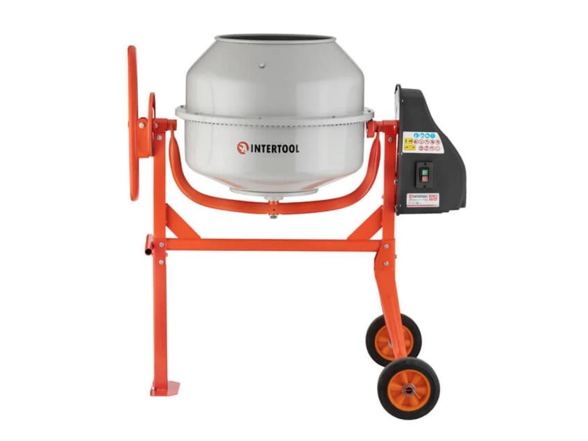 Бетоносмеситель 550 Вт, 120 л, 24-29 об/мин INTERTOOL DT-9120 
