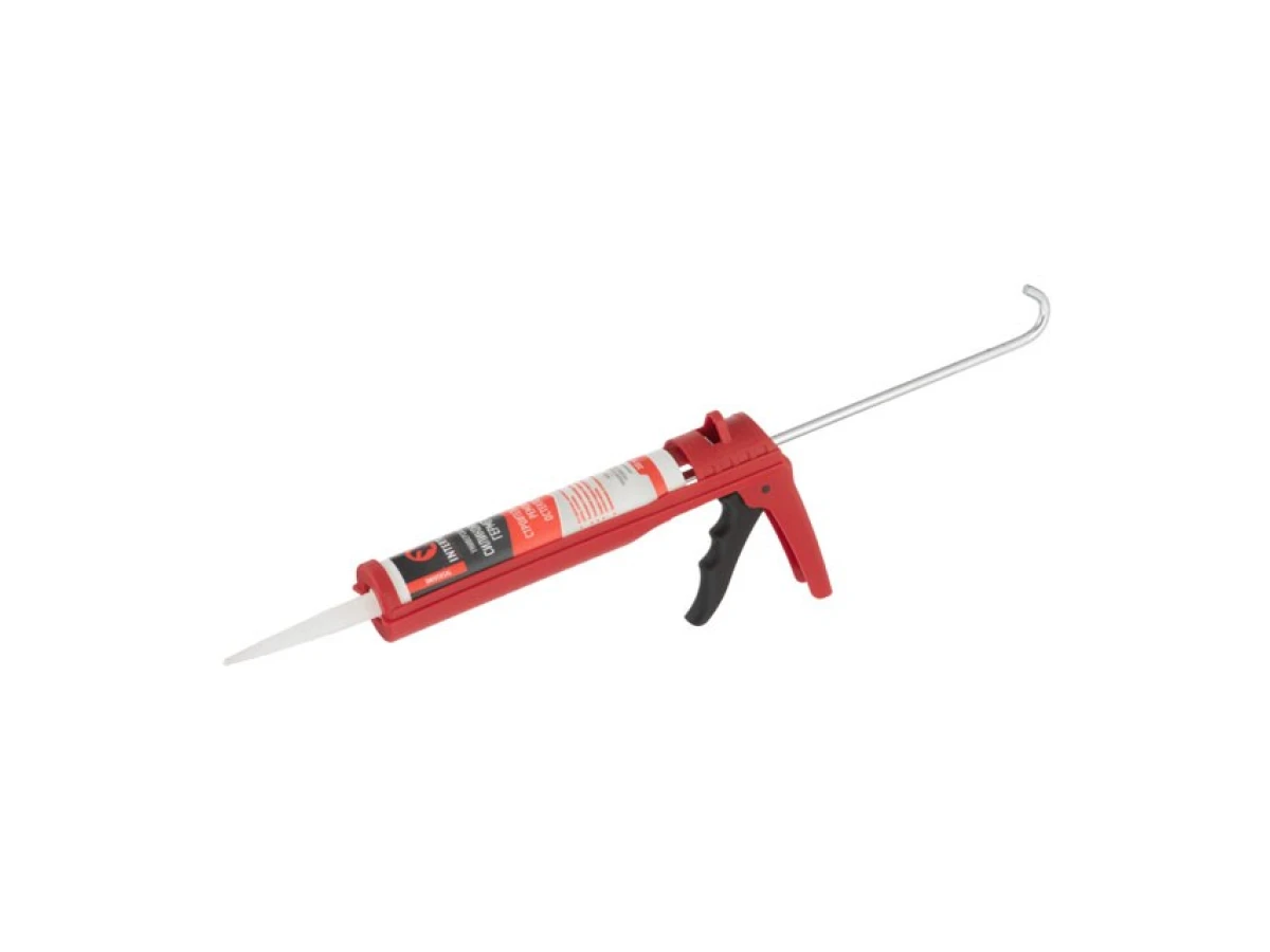 Пистолет для выдавливания силикона, усиленный пластик INTERTOOL HT-0027 
