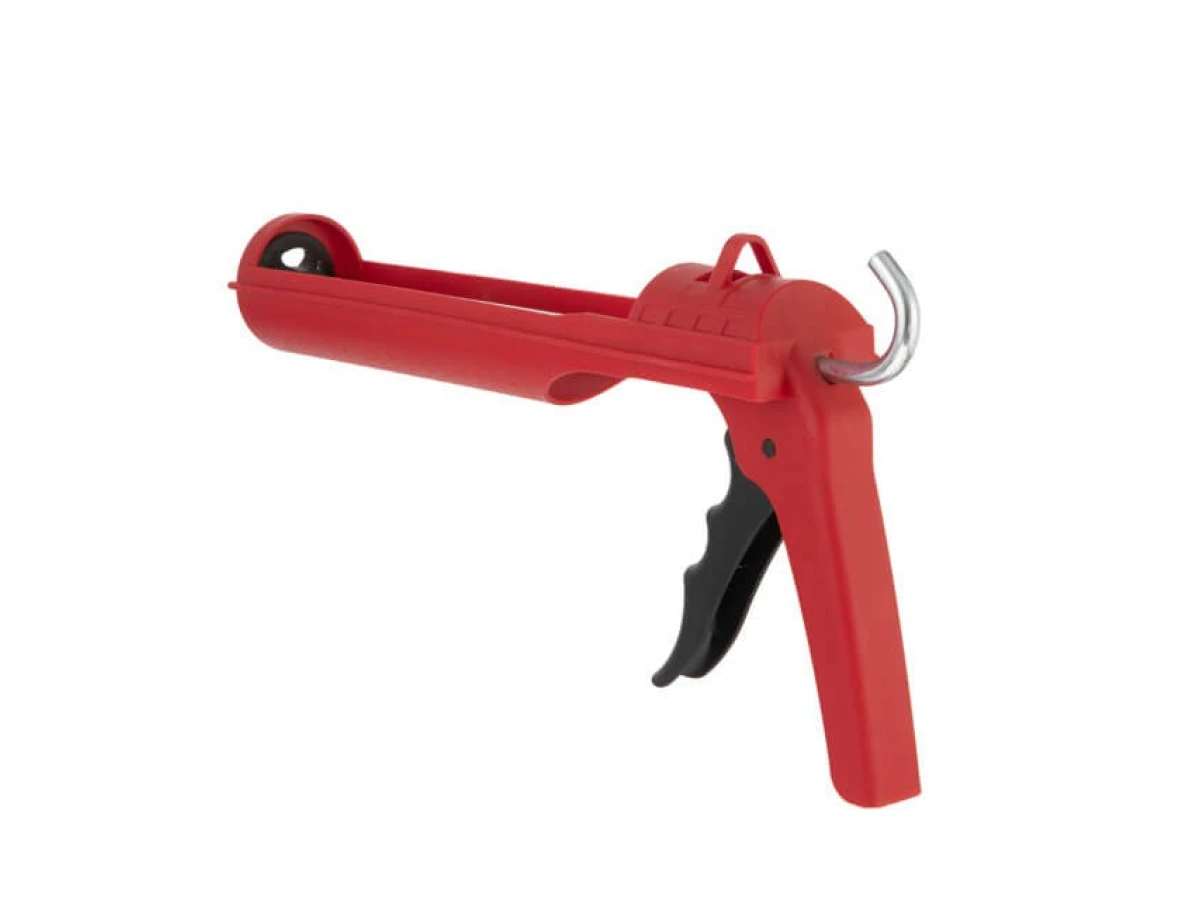 Пистолет для выдавливания силикона, усиленный пластик INTERTOOL HT-0027 