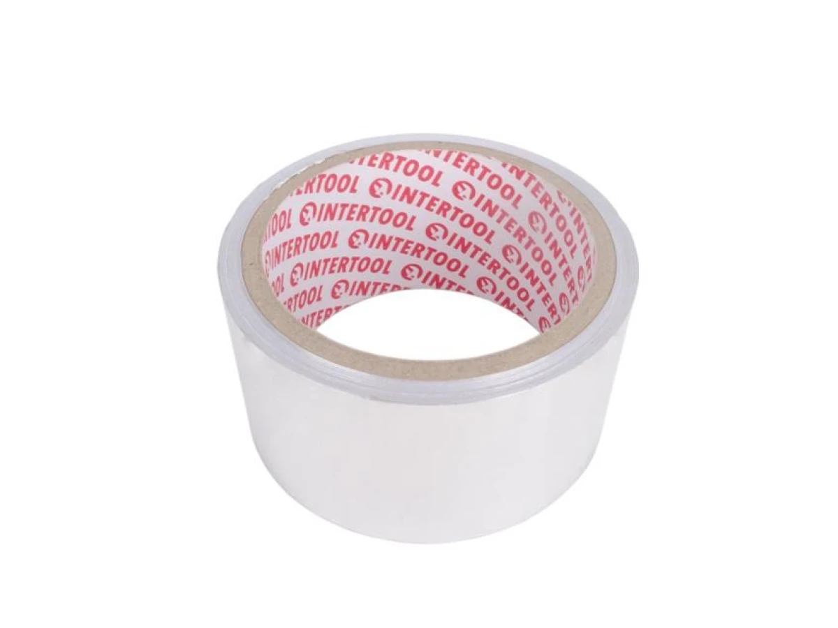 Скотч алюмінієвий термостійкий 50 мм * 10 м. INTERTOOL KT-0991 