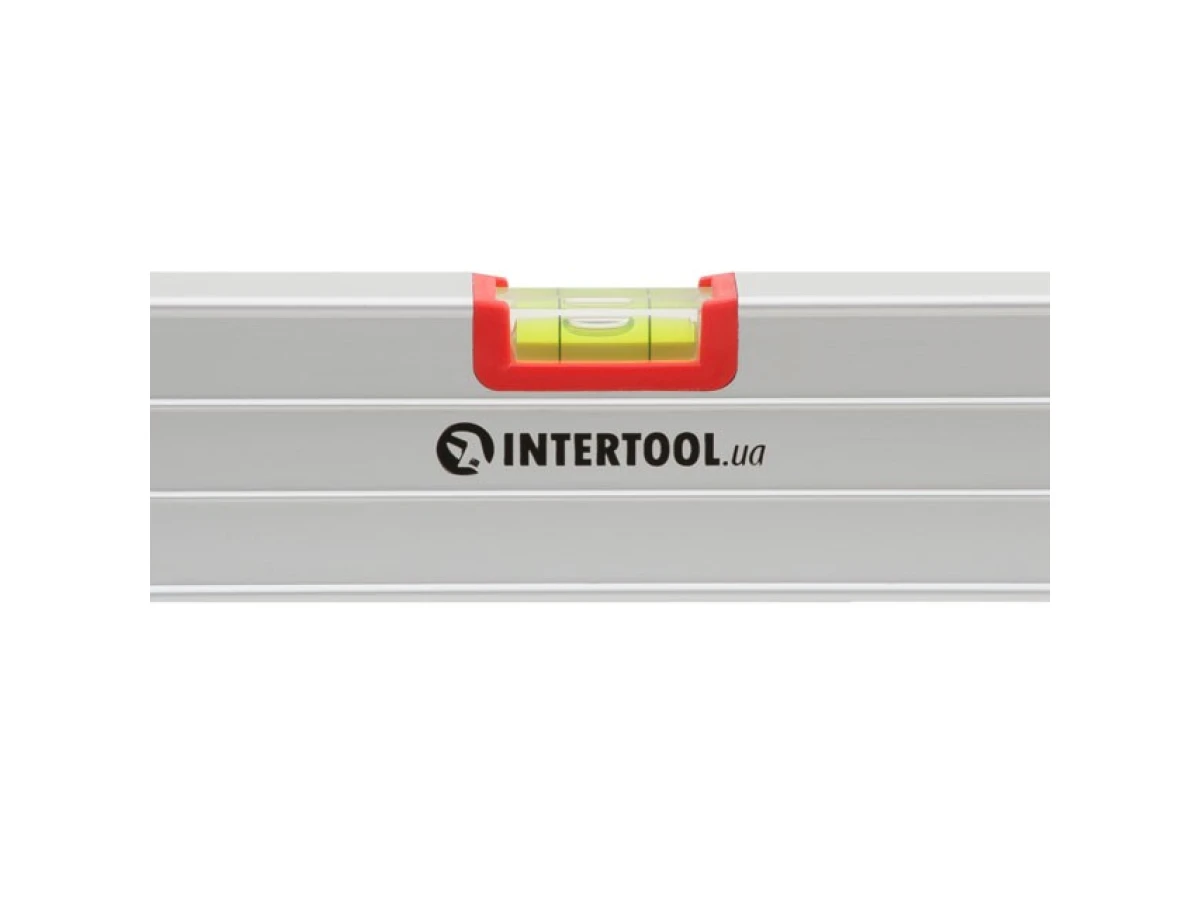 Уровень строительный 600 мм, 3 глазка, сечение 23*58 мм INTERTOOL MT-1142 
