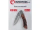 Ніж складаний 181 мм, ручка з дерев'яними вставками INTERTOOL HT-0594 