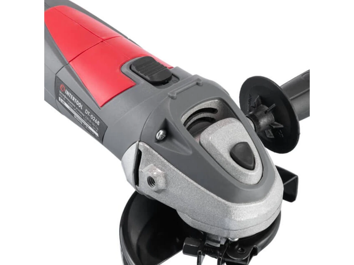 Шлифмашина угловая 900 Вт, 12000 об/мин, диаметр круга 125 мм INTERTOOL DT-0268 