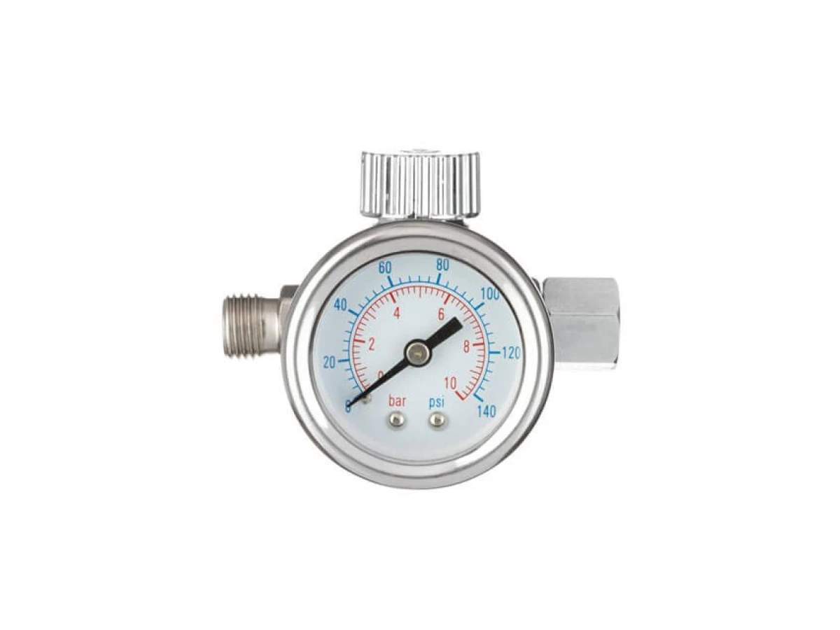 Регулятор тиску для пістолетів фарбувальних, професійний 1/4" INTERTOOL PT-1423 