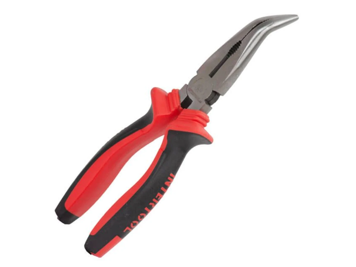 Довгогубці вигнуті 180 мм, 40CrV, фосфатовані, поліровані, STORM INTERTOOL NT-0148 