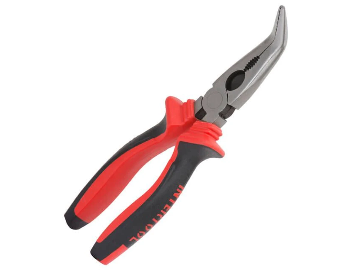 Довгогубці вигнуті 180 мм, 40CrV, фосфатовані, поліровані, STORM INTERTOOL NT-0148 