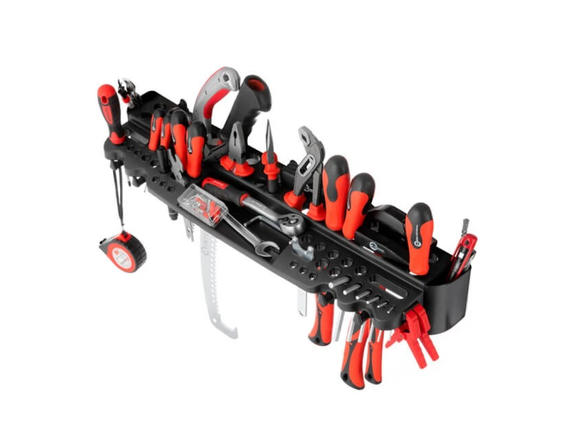 Полка с отверстиями под инструмент пластиковая 610x160x45 мм INTERTOOL BX-0002 