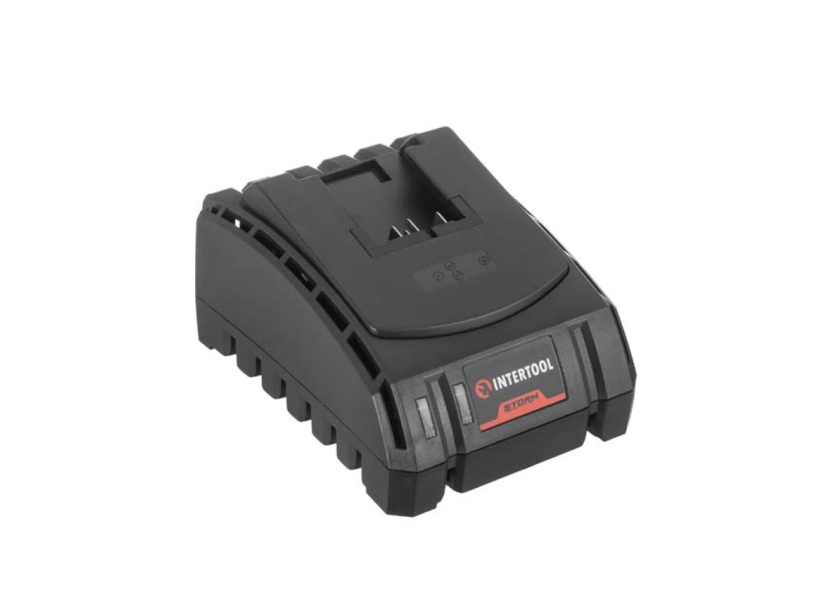 Дриль-шурупокрут акумуляторний 20 В, 35 Nm, 0-450/0-1500 об/хв., 2-13 мм, Li-Ion, 2.0 Аг, ЗП 2 А, кейс INTERTOOL WT-0350 