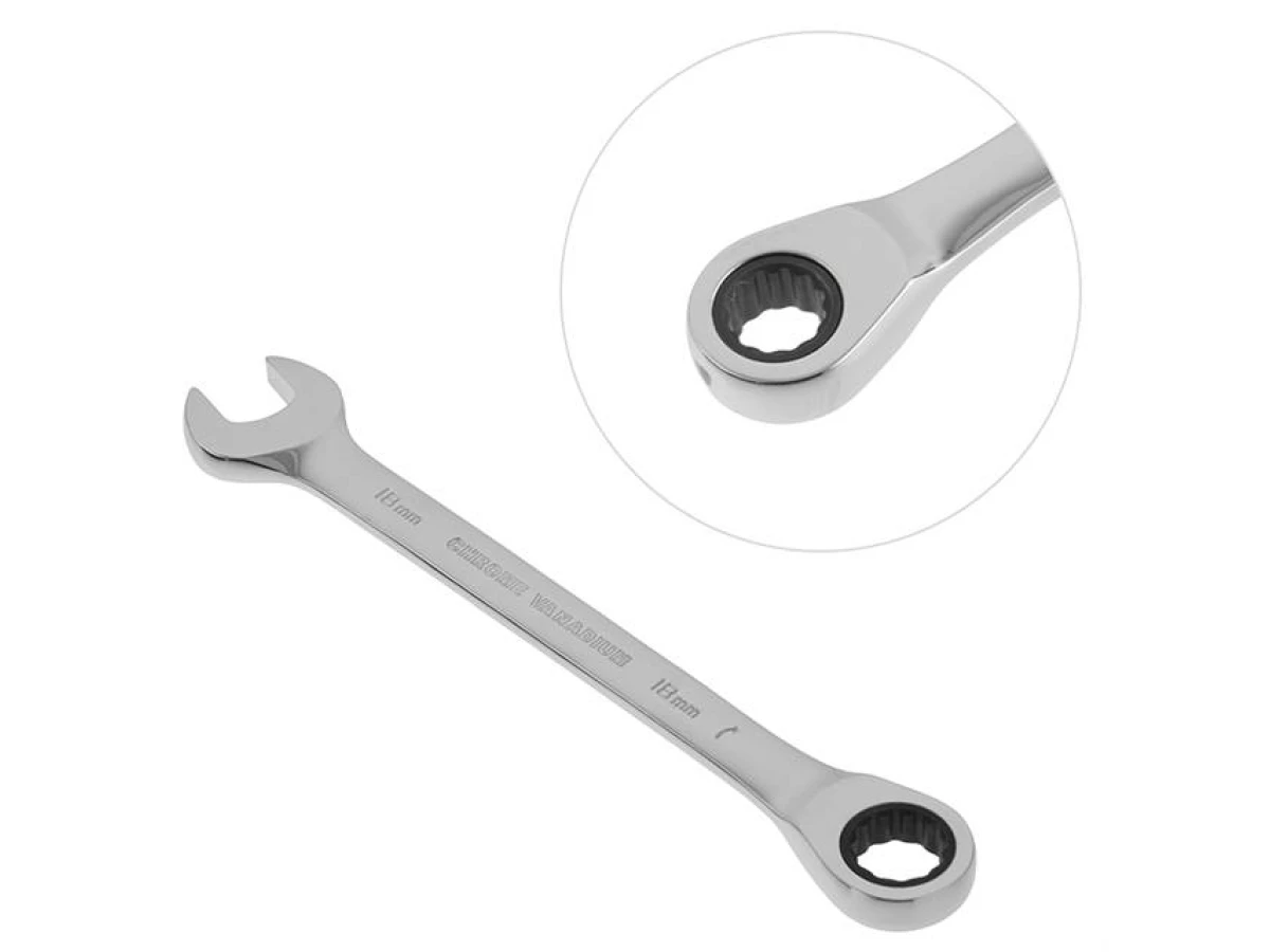 Ключ комбінований з тріскачкою 18 мм Cr-V PROF DIN3113 INTERTOOL XT-1358 